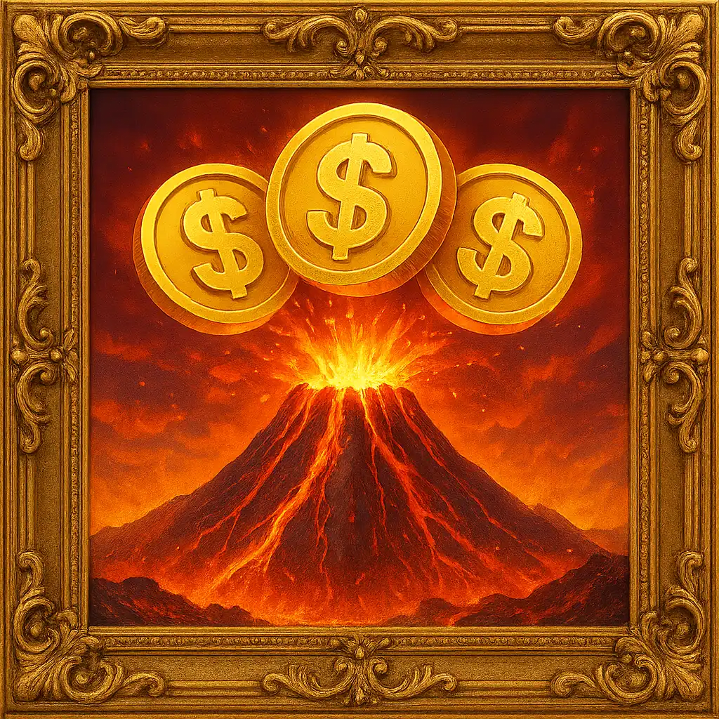 3 Coin Volcanoes slot game artwork