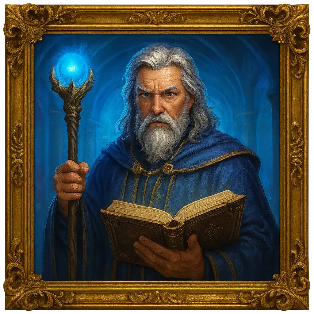 Rise of Merlin slot game artwork